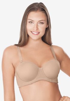 Wear this bra by Comfort Choice® every day, everywhere with everything! The 5-way configuration with interchangeable straps works 5 different ways, for 5 Fast Shop, Platinum Credit Card, Gift Card Number, Plus Size Bra, Woman Within, Swimsuits For All, Plus Size Lingerie, Strapless Bra, Underwire Bra