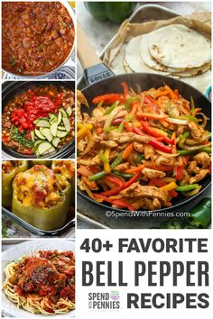 40 + favorite bell pepper recipes that are easy to make and delicious enough for the whole family