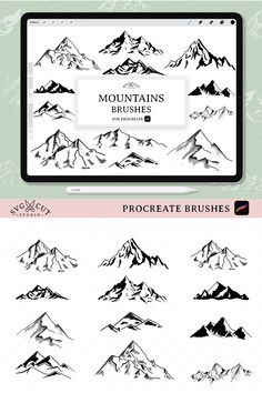 mountain brushes for photoshopping