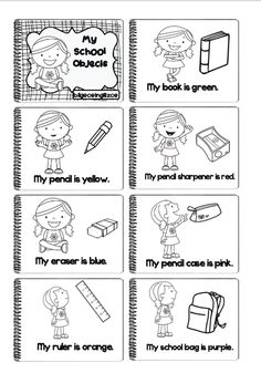 worksheet for first grade students to practice reading the book my school is green