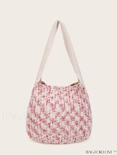 BagForLove - Handcrafted Large Pink Shoulder Tote - Stylish Crochet Beach Bags, Patchwork Tote Bags, Bags Pattern, Womens Handbag, Crochet Shoulder Bag, Stylish Tote Bag, Crochet Buttons, Pink Handbags, Crochet Bag Pattern