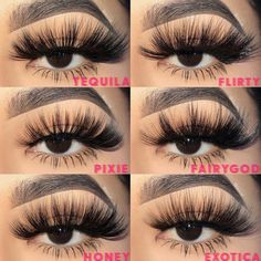 Eyelash Names, Lash Business Packaging, Lash Captions, Lash Packaging Ideas, Lash Tutorial, Lashes Ideas, Painted Acrylic Nails, Eyelash Tech, Lashes Business