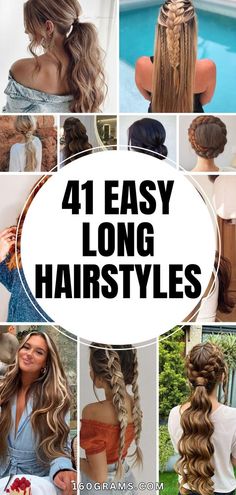 Long Hair Styles For Pictures, Dance Hair Styles For Long Hair, Long Hairstyles For Pictures, Long Work Hairstyles, Cute Hair Styles For Long Hair Length, Long Hairstyles For Teenage Girl, Style My Hair With Me, Thick Hair Hairstyles Long, Curls And Braids Hairstyles