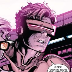 a comic character with glasses on his face