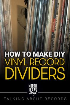 record dividers, record organization, record collection, record collector, record shelf, record collecting, record store, vinyl records Record Collection Storage, Vinyl Record Storage Diy, Vinyl Record Projects, Vinyl Records Diy, Records Diy, Vinyl Record Furniture, Lp Record Storage, Diy Record