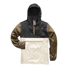 Fabric: 50D 75 g/m² WindWall®—100% polyester ripstop with durable water-repellent (DWR) finish Versatile, wind- and rain-resistant pullover Standard fit Anorak-style jacket Adjustable hood with drawcord Stows into fanny-pack-style kangaroo pocket WindWall® wind-resistance Removable, low-profile fanny-pack straps Zip pocket on exterior of fanny pack Elastic cuffs TNF™ logo on exterior of fanny pack Screen-printed logo on left chest and back-right shoulder Length from shoulder to hip: 29" North Face Jacket Mens, Mens Outdoor Clothing, Nuptse Jacket, The North Face Jacket, Fire Fits, Jackets Men Fashion, Urban Outfits, Mens Casual Outfits, North Face Women