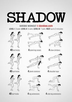 a poster showing how to do the shadow