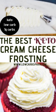 the best keto cream cheese frosting recipe for cupcakes and muffins