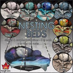 an advertisement for the nesting beds website