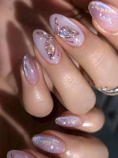 Nashville Nails, Engagement Nails, Pink Nail Art Designs, Green Nail Designs, Pink Nail Art, Japanese Nails, Winter Nail Art, Short Nail Designs