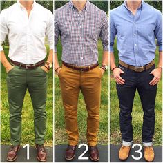 6,466 Likes, 537 Comments - Chris Mehan (@chrismehan) on Instagram: “What was your favorite outfit from this past week❓1️⃣, 2️⃣, or 3️⃣❓ And, Happy Father's Day to all…” Mens Fashion Rugged, Professional Wardrobe, Dinner Outfits, Week 1, Mens Casual Outfits, Business Casual Outfits, Men Looks