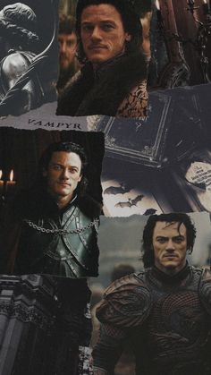 collage of actors from the movie game of thrones, including jon starke