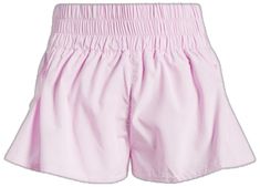 Pink Short Swim Trunks For Sports, Elastic Sports Shorts For Spring, Pink Athletic Shorts With Elastic Waistband For Training, Pink Training Shorts For Spring, Pink Workout Shorts With Short Inseam, Pink High-waisted Shorts With Elastic Waistband, Pink Sports Shorts With Short Inseam, Sport Swim Trunks With Elastic Waistband For Spring, Sports Swim Trunks With Elastic Waistband For Spring