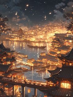 Cultivation World Art, Ancient China Aesthetic Blue, Chinese City Aesthetic, Chinese Concept Art, Medieval House Concept, Medieval House Concept Art, House Concept Art, Zabuza Momochi, Medieval House