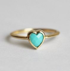 Turquoise Ring, 14k Gold Wedding Ring Heart Ring Gold, Turquoise Heart Ring, 14k Gold Wedding Ring, Turquoise Gold Ring, Custom Wedding Rings, Ring Turquoise, Solid Gold Band, Turquoise Heart, Heart Shaped Rings