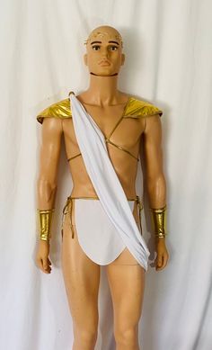 Warrior Costume For Costume Parties And Cosplay Events, Warrior Style Costumes For Medieval Festivals, Warrior Costume For Halloween, Warrior Costume For Halloween Costume Party, Gold Costume Accessories For Cosplay Events, Gold Cosplay Costumes For Cosplay Events, Warrior Style Costume Accessories For Halloween, Warrior Style Halloween Costume Accessories, Warrior Costume Accessories For Halloween