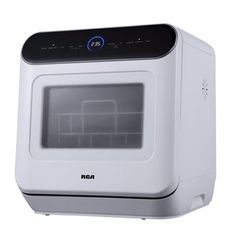 a white and black electric oven on a white background