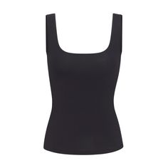 COTTON JERSEY TANK | SOOT Seamless Tank Top With Wide Straps For Everyday, Everyday Seamless Tank Top With Wide Straps, Everyday Seamless Camisole Tank Top, Everyday Tank Top With Built-in Bra, Everyday Tank Top With Built-in Bra And Scoop Neck, Summer Tank Top With Seamless Construction And Scoop Back, Summer Tank Top With Scoop Back And Seamless Construction, Everyday Solid Color Tank Top With Built-in Bra, Seamless Sleeveless Tank Top For Workout