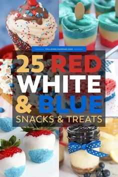 25 red, white and blue snacks and treats