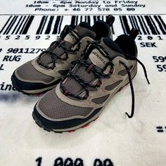 Brand New. Merrell Boulder West Rim Hiking Shoes. Performance Footwear. Mixed Material. Size 9us Men. Runs Half Size Larger. Msrp: $90 Imported. Fb Bensurbanbargain Red Casual Sneakers Suitable For Light Hiking, Casual Red Hiking Sneakers, Casual Hiking Boots With Vibram Sole, Casual Red Hiking Boots, Brown Hiking Sneakers, Casual Closed Toe Hiking Boots For Outdoor Activities, Casual Walking Shoes With Reinforced Toe, Casual Closed Toe Hiking Boots, Merrell Shoes Mens