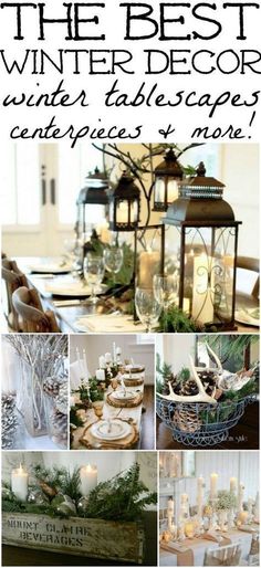 the best winter decor for tablescapes, centerpieces and more