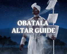 Obatala is the Elder of the Orishas. He/She rules over creation, peace, justice, balance, fertility, parenthood, healing, wisdom, dreams, protection, and more. Obatala can appear as male, female, both, or neither. He is the patron deity of all those who are disabled or have birth defects. Obatala is a peacemaker, one of the calmest and most easy-going Orishas you will work with. He is righteous, just, and incredibly patient. Call on Obatala if you're in need of healing, especially healing pertai Orisha Altar, Oshun Prayer, Patron Deity, African Empires, Yoruba Orishas, Best Bathroom Plants, African Traditional Religions, Hoodoo Spells, African Spirituality