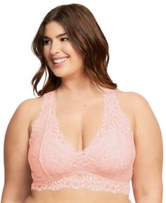 PRICES MAY VARY. This women’s plus size lace bralette is crafted by women, for women. Composed of 92% nylon, 8% spandex (Lining: 95% rayon, 5% spandex) the fabric is highly comfortable and soft touch, more like your second layer of skin. This women’s PLUS SIZE BRALETTE WITH SEXY HOURGLASS RACERBACK design and plunging neckline looks beautiful on its own or peeking out from underneath your favorite date-night top. IDEAL FOR D TO F CUPS. It has a cottony soft lining for light support and coverage. Plus Size Bralette, Amazon Clothing, Amazon Clothes, Layers Of Skin, Plus Size Fashion For Women, Lace Bralette, Bra Lingerie, Lace Bra, Plunging Neckline