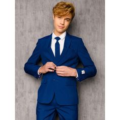 Boys Dressy Outfits, Outfits For Teenage Guys, Homecoming Outfits For Guys, Wedding Outfit For Boys, Teenage Guys, Homecoming Outfits, Teen Boy Outfits, Navy Blue Suit