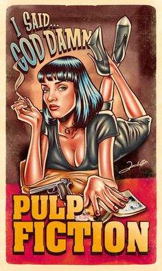 Pinup Posters - Movie Girls by Renato Cunha.  #illustration #pinup #design #movie #poster Quentin Tarantino Movies, Pulp Fiction Art, Movie Artwork, Pin Up Posters, Septième Art, Rock Posters, Movie Poster Art, Ipod Case, Film Art