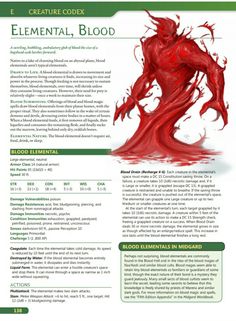 an image of the front page of a brochure with red blood on it