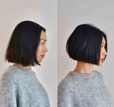 Asian Hair Braid, Thick Hair Bob Haircut, One Length Bobs, Bob Haircut Ideas, Modern Bob, Trendy Bob Hairstyles, Messy Bob Hairstyles, Bob Hairstyles For Thick