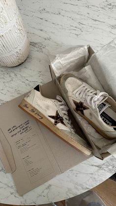 Golden Goose Leopard sneakers Golden Goose Leopard Sneakers Outfit, Shoes Aesthetic, Leopard Sneakers, Shoes Heels Classy