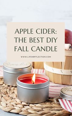 apple cider the best diy fall candle