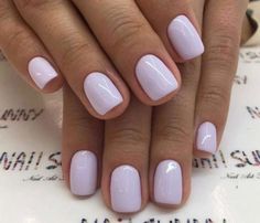 Lavender Nail Polish, Milky Nails, Pretty Nail Colors, Nagellack Trends, Lavender Nails, Her Nails, Popular Nails, Pink Nail