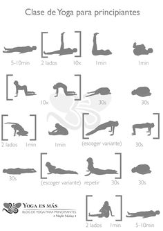 yoga poses for beginners in spanish and english, with instructions to do the splits