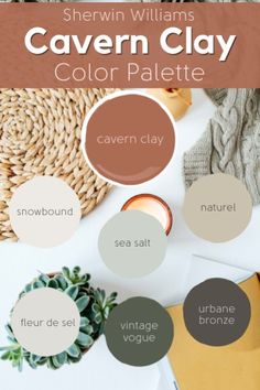 the color palette for sheryln williams's cavern clay