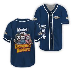 Modelo Halloween Drinking Buddies Baseball Jersey, beer baseball jersey, Modelo jersey baseball, Modelo and baseball shirt, best baseball jersey, baseball jersey brand beer, alcohol baseball shirt, baseball jersey, Halloween baseball jersey, Halloween diamond jersey, baseball jersey for men Baseball Fan Merchandise Jersey With Baseball Collar, Fan Apparel Baseball Jersey With Baseball Collar, Fan Merchandise Baseball Jersey With Baseball Collar, Baseball Jersey With Collar For Sports Season, Fan Merchandise Baseball Jersey With Collar, Fan Merchandise Baseball Jersey With Sublimation Print, Baseball Fan Jersey For Baseball Season, Sports Fan Baseball Jersey For Baseball Season, Corporate Promotional Items