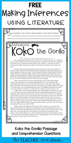 an image of the koko book with text that reads, making references using literature