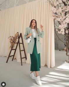 Modest Outfits With Blazers, Spring 2024 Outfits Trends, Modest Blazer Outfits, Modest Outfit Ideas Summer, Modest Fashion Outfits Classy