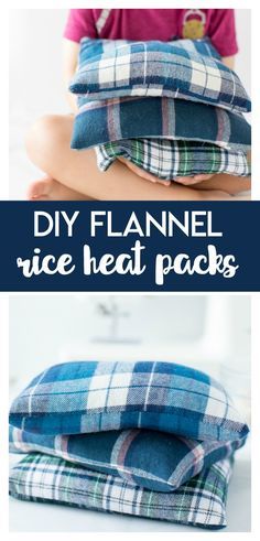 the diy flannel rice heat packs are easy to make