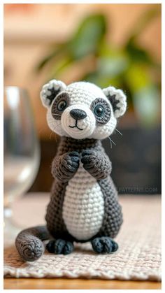 Crochet Ferret Amigurumi Free Pattern