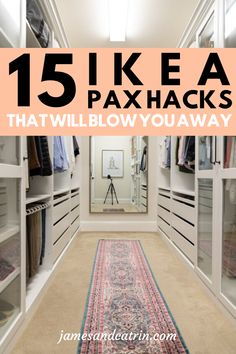 Ikea Walk In Wardrobe, Ikea Inside, Built In Closets, Walk In Wardrobes, Ikea Pax Hack