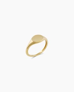 The 14k Gold Bespoke Signet Ring is a timeless style crafted in 14k solid gold. Sure to become a cherished ring they will keep for years--make it even more special by engraving heartfelt initials or a lucky number. Bespoke Signet Ring in 14k Solid Gold, Women's Size 3 by gorjana Signet Rings Women Vintage, Minimalist Gold Rings, Anniversary Dresses, 2024 Jewelry, Signet Rings Women, Pinky Signet Ring, Custom Signet Ring, Family Ring, Family Rings