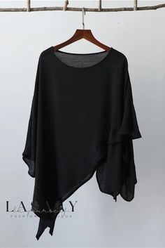 Lasaky - Premium Unisex Loose-Fit Sun Protective T-Shirt featuring Stylish Irregular Hemline Cheap Stretch Asymmetrical T-shirt, Sleeves Clothing, Batwing Sleeve, One Piece Swimwear, Types Of Collars, Bell Sleeve Top, Types Of Sleeves, Solar, Loose Fitting