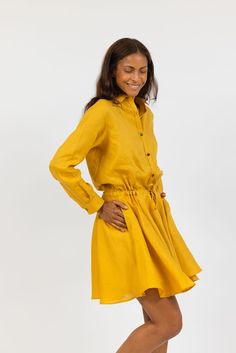 Featuring deep side pockets and a drawstring waist, the Monaco Linen Dress is made from 100% European Linen in the USA. Pair it with heels for date night, a pair of our Cari Capri sneakers for picnics, or flip flops to the beach! Product Details: 100% European Linen/ 100% Cotton Lining Deep side pockets Drawstring waist Collar Breathable & Lightweight Made in the USA European Linens, Linen Dress, Monaco, Drawstring Waist, Date Night, Flip Flops, Capri, The Beach, Heels