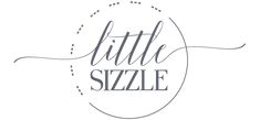 the little sizzle logo is shown in black and white, with an oval frame around it