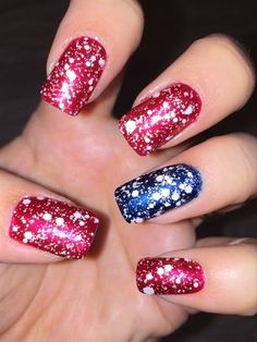 Memorial Nails, Memorial Day Nails, Fingernail Designs