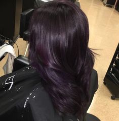 Dark Violet Hair, Purple Hair Dye, Dark Purple Hair Color, Hair Color Plum, Plum Hair, Dyed Hair Purple, Violet Hair, Hair Color Purple