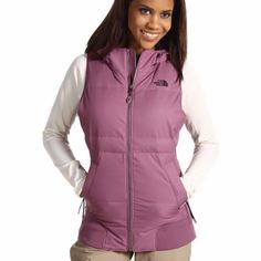 100% Authentic Genuine The North Face Women’s Ac Hot To Trot Down Delux Vest Color: Avonlea Purple Brand New With Tags Size: M Just Because You Want To Show Off Your Style Doesn't Mean You Can't Be Warm And Comfortable At The Same Time! Water-Resistant Hyvent 2l Material Shell. 550-Fill Down Insulation Throughout For Superior Warmth. Rib Hem Creates A Bomber-Style Fit. Adjustable Fixed Hood With Removable Faux Fur Trim. Handwarmer Zip Pockets. Internal Media Security Pocket. Shell: 100% Polyeste Purple North Face Vest, North Face Hyvent Jacket, North Face Winter Coat, Black Raincoat, Satin Quilt, North Face Vest, North Face Womens, North Face Fleece Jacket, Soft Jacket