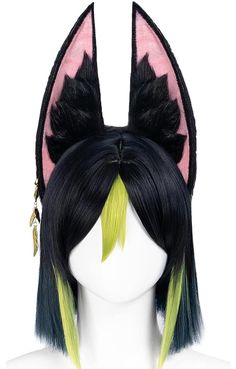 PRICES MAY VARY. Character: Wigs and Handmade Furry Headpiece for Tighnari from Genshin Impact Length: Wig About 35cm/13.8in Package Include: 1* Tighnari wig +1* Tighnari ear+1* wig cap or 1* Tighnari ear Product Material: Tighnari cosplay wig with ear is made of high quality high temperature fiber which is soft and silky, not easy to tangle and fall off Adjustable Wig Inner Net: Tighnari short cosplay wig adopts a new elastic inner net with straps which suitable for head size from 50-60cm/19.8- Tighnari Genshin Wig, Tighnari Ears, Tighnari Cosplay, Drag Hair, Highlighted Bangs, Dog Tricks, Wolf Ears, Cosplay Inspo, Ren Fair